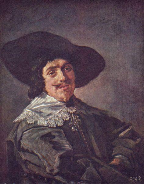 Frans Hals Bildnis eines jungen Mannes in gelbbraunem Rock.